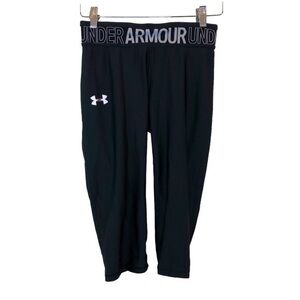 Under Armour Cropped Compressed Leggings Black